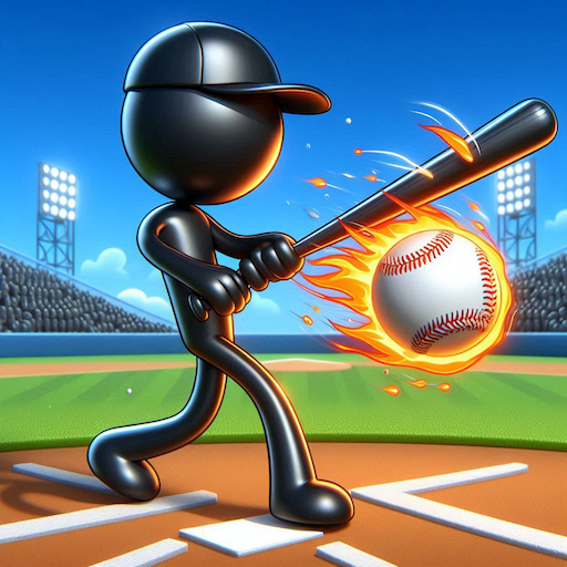 Stickman Baseball Logo