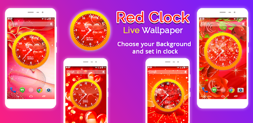 Red Clock Live Wallpaper
