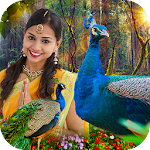 Cover Image of Download Peacock Photo Frames Garnish  APK