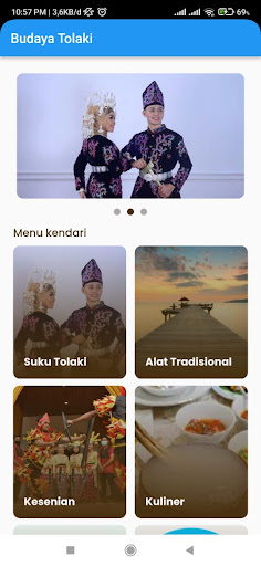 Android application Budaya Tolaki screenshort