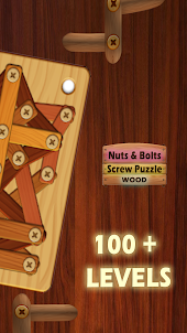 Nuts & Bolts Screw Puzzle Wood