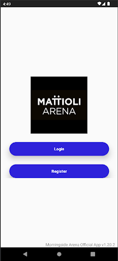 Android application Mattioli Arena screenshort