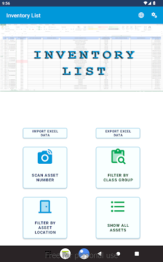 Inventory list
