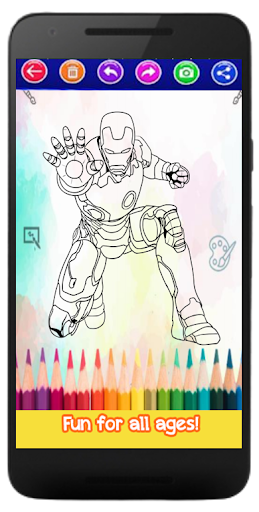 Super Hero Coloring Book