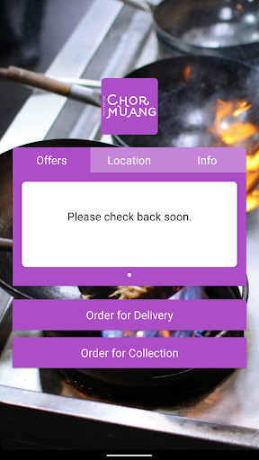 Android application Chor Muang Thai Express screenshort