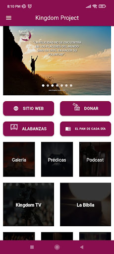 Android application Kingdom Project screenshort