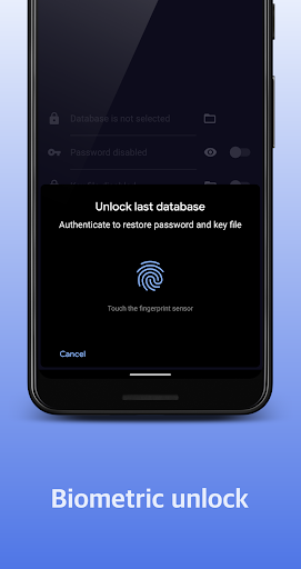 Android application KPass: password manager screenshort