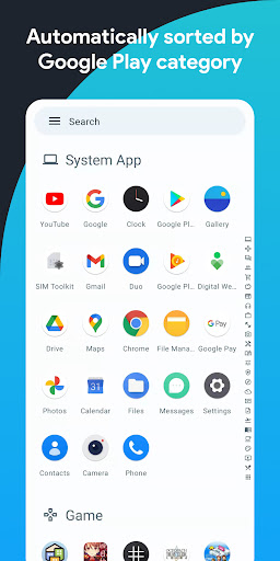 Android application Touch Find - Smart App Drawer screenshort