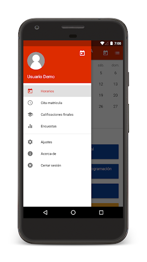 UPNA Academic Mobile Screen 2