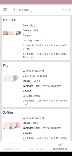 Yarn Assistant Screen 2