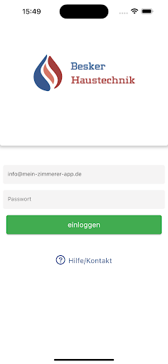 Android application Besker Haustechnik screenshort
