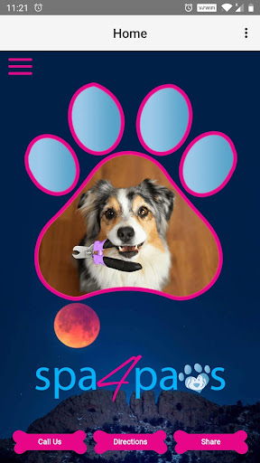 Android application Spa 4 Paws CO screenshort