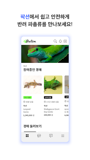 Android application Paction - 팍션 screenshort