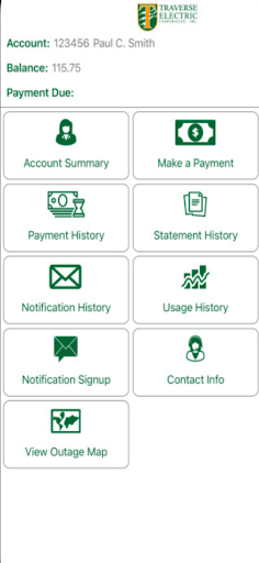 Traverse Electric Cooperative Screen 2