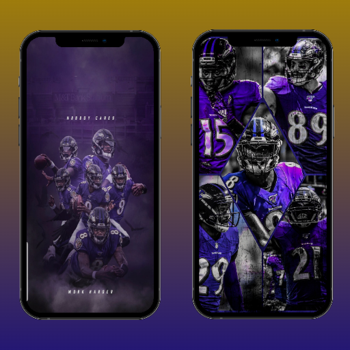 Baltimore Ravens Wallpapers 4K logo