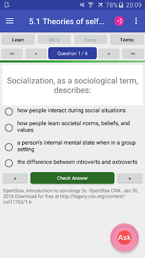 Introduction to Sociology Book Screen 3