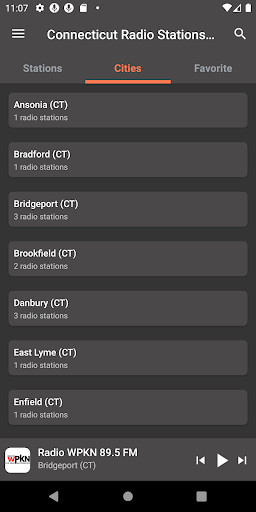 Connecticut Radio Stations Screen 2