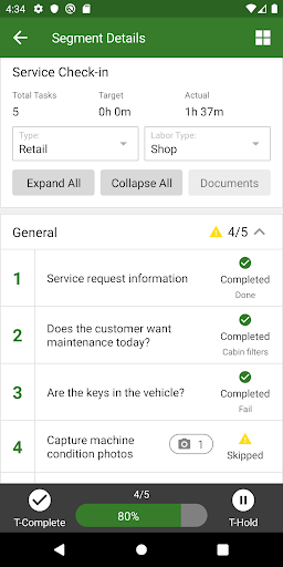 Screenshot of John Deere Expert App