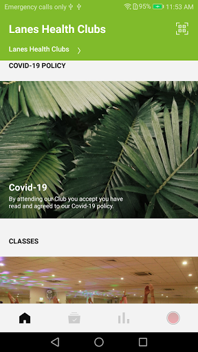 Android application Lanes Health Clubs screenshort