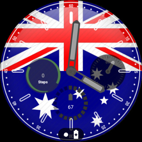 Australia Flag Watchface Screen 2