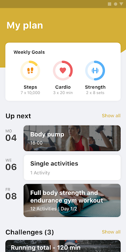 Android application Body Focus Premium Gym screenshort