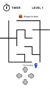 Blue Monster : Maze Eat Burger