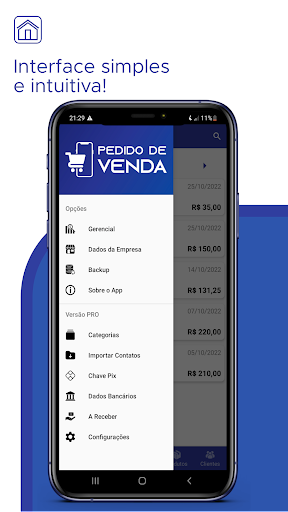 Android application Pedido de Venda screenshort