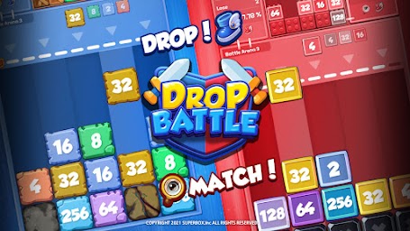 Drop Battle: 2048 Online games, 1v1