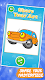 screenshot of Cars coloring pages for kids