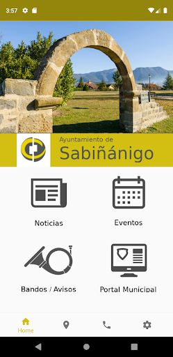 Android application Ayuntamiento de Sabiñánigo screenshort