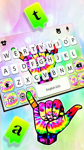 Hang Loose Tie Dye Keyboard Th Screen 2