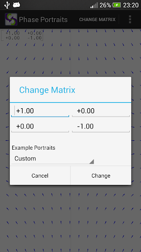 Android application Phase Portraits screenshort