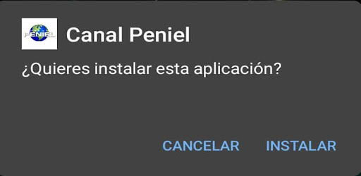 Android application Canales Peniel screenshort