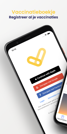 Android application Vaccine Record - Vaccinatieboe screenshort