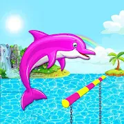 Espectáculo acuático con delfines