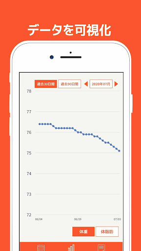 爆速体重管理 - シンプルに使えるカレンダー式記録アプリ