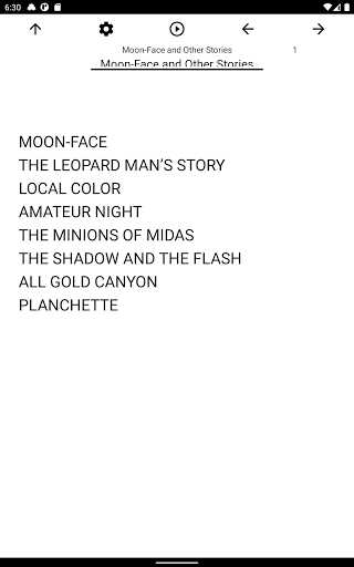 Book, Moon-Face and Other Stor Screen 3