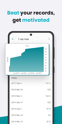 Screenshot of RepCount Gym Workout Tracker