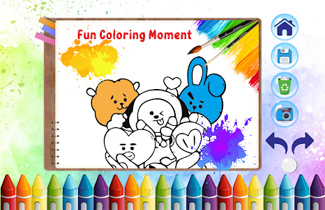 BT21 Coloring Book Cartoon