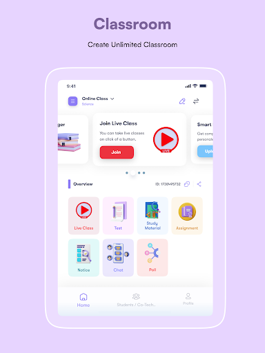Screenshot of Educate - Online Classroom App