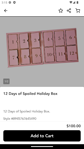 Screenshot of Spoiled Cosmetics