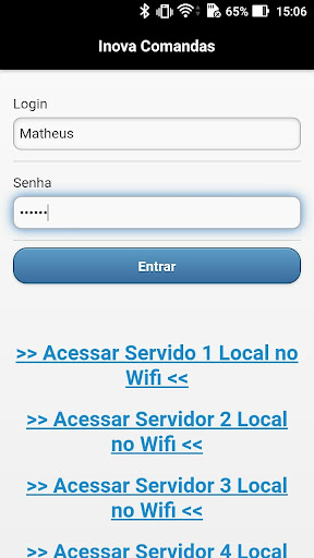Inova Comandas Screen 2