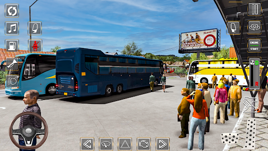 市バス運転ゲーム 3D