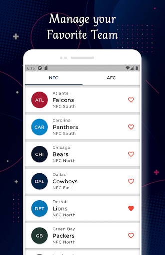 Lions - Football Live Score Screen 3