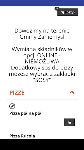 Android application Restauracja Dwa Smaki screenshort