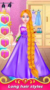 Princess Long Hair Salon apklade screenshots 2