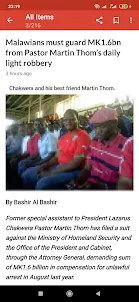 MALAWI 24 LATEST NEWS