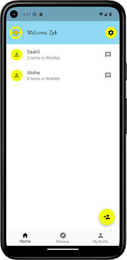 Android application GiftPlus screenshort