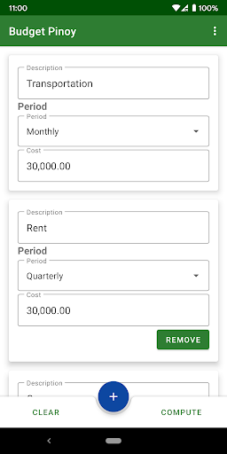 Android application Budget Pinoy screenshort