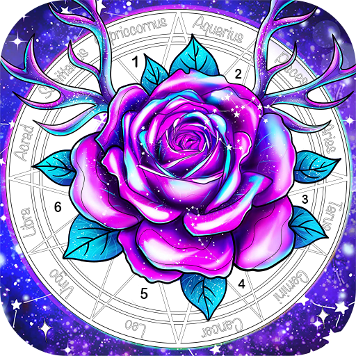Rose, Flower Coloring Book  Icon